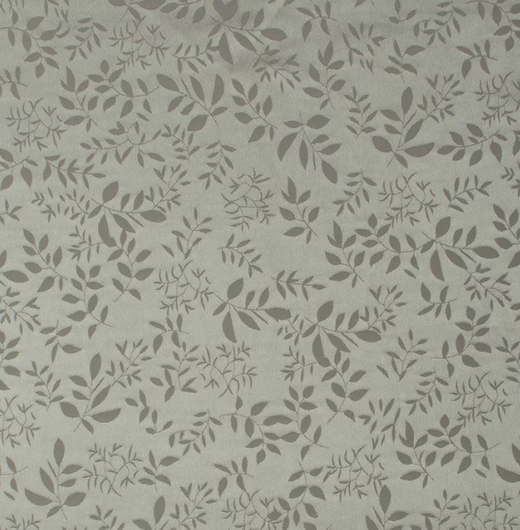 Атлас жаккард "Моар" веточки, 100 г/м2, ш. 150 см, св. серый