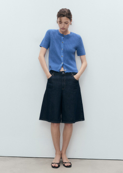 Кардиган с короткими рукавами