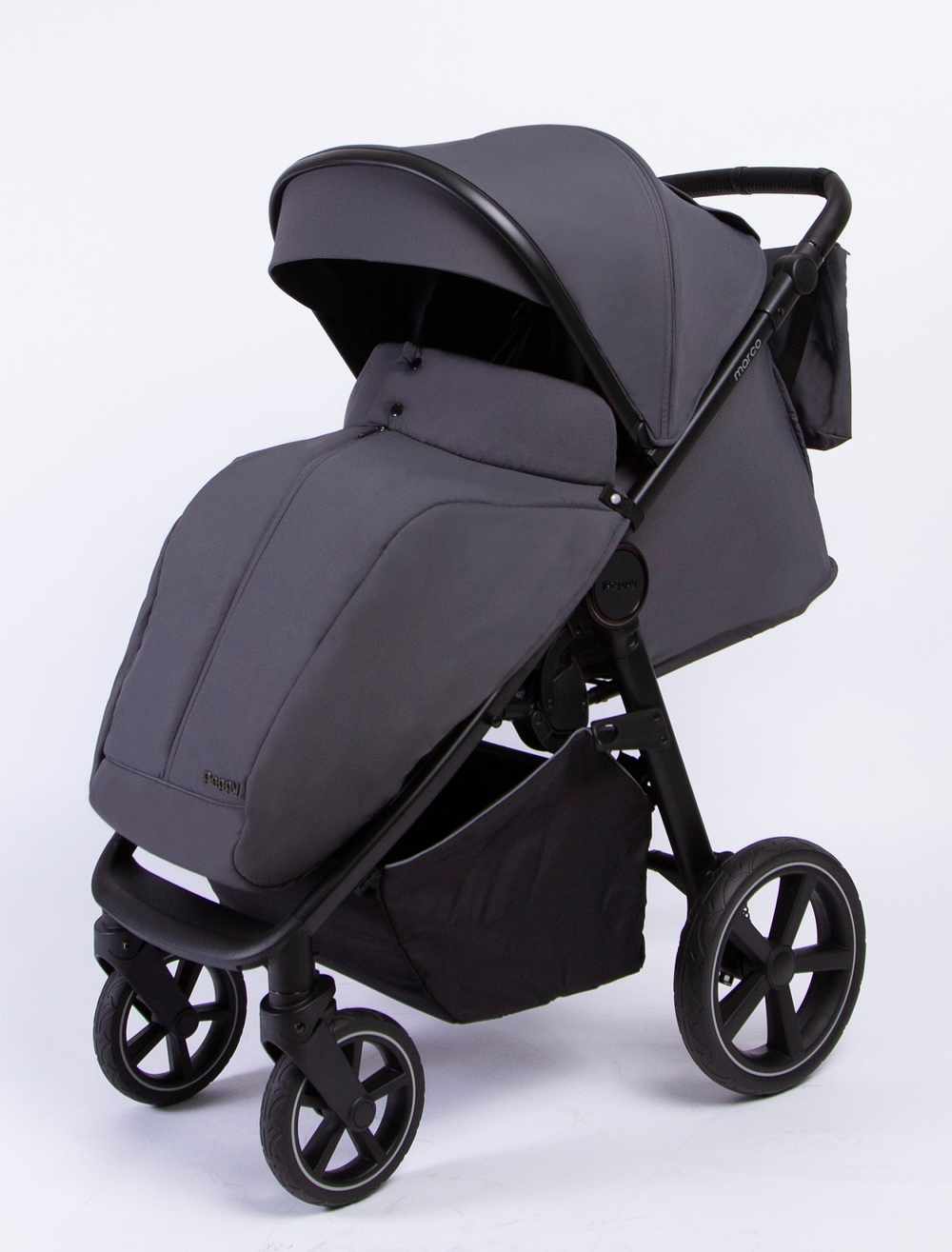 Коляска прогулочная Peppy Marco (dark grey)