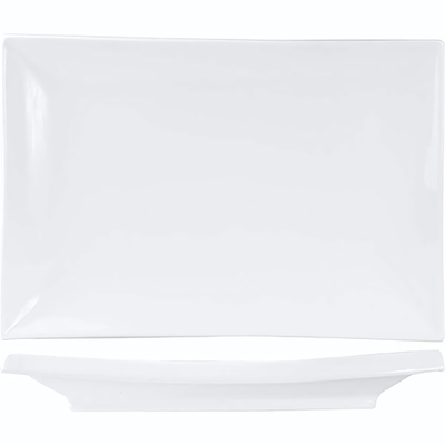 Белое блюдо для суши «Кунстверк» (39х26,1 см) (Цвет: белый)