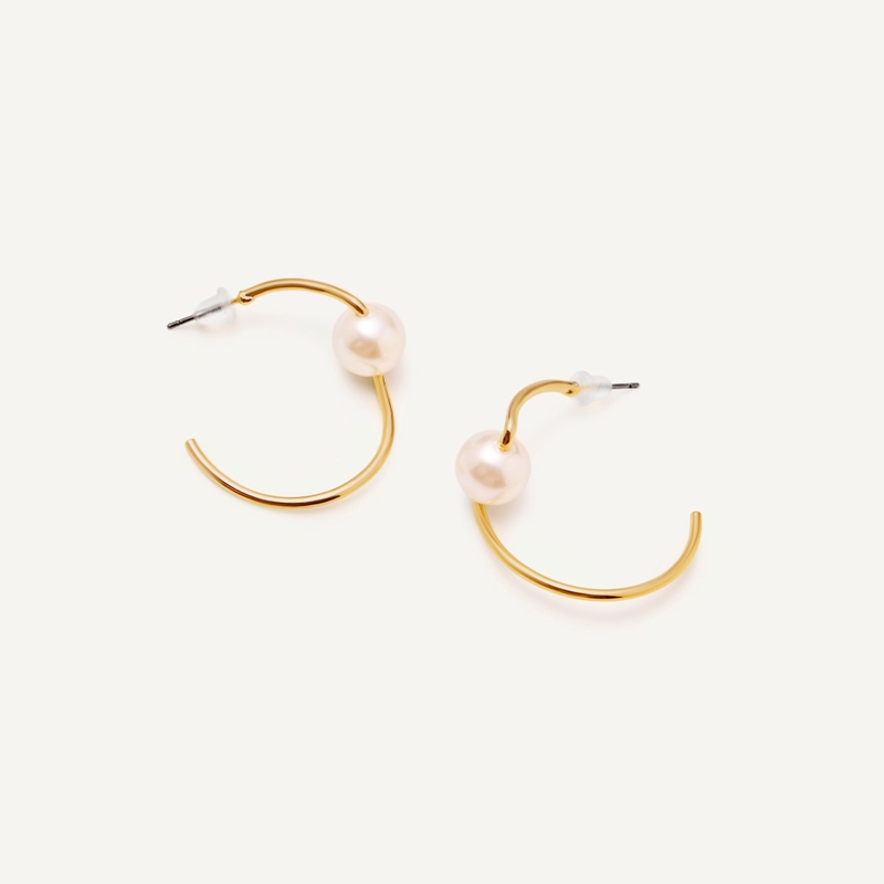 Серьги Одинокая Жемчужина – Золото