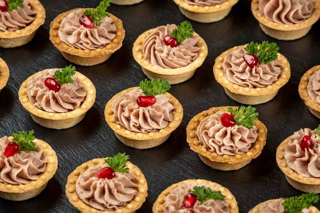 Мини тарталетка с гусиным паштетом, 20 шт.