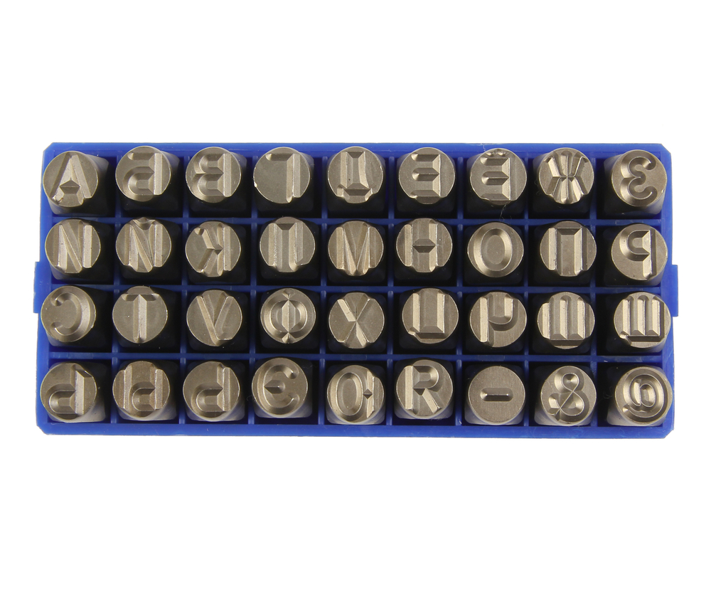 Клейма буквенные кириллица 8мм (HRC 60+-2град. DIN 1451) JTC