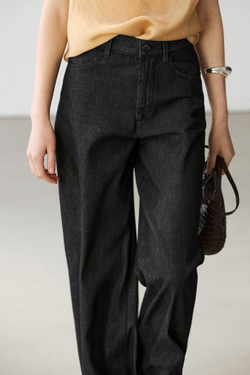 Massimo Dutti Джинсы бочкообразной формы, черный