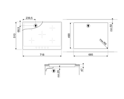 Электрическая варочная панель Smeg P875AO