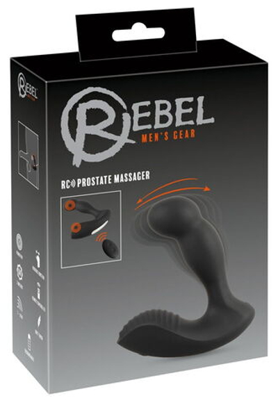 Черный вибростимулятор простаты RC Prostate Massager - 13,1 см. (Цвет: черный)