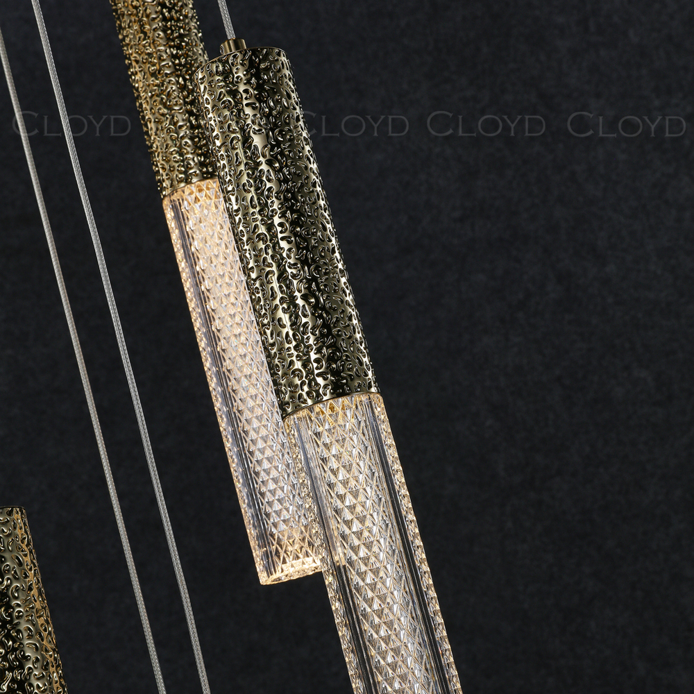 Подвесной светильник Cloyd FAGOTT P3 / выс. 150 см - золото (арт.10414)