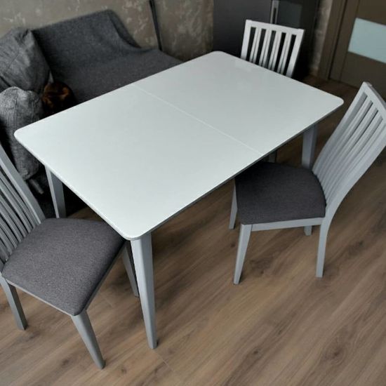 Стол Арека ПР (дуб/тон шале/тон подстолья 1/ножка 7) 70х110(150)