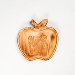 Менажница деревянная из сибирского кедра для подачи блюд и закусок с гравировкой "УЛЫБКА СПАСЕТ МИР!". MG92