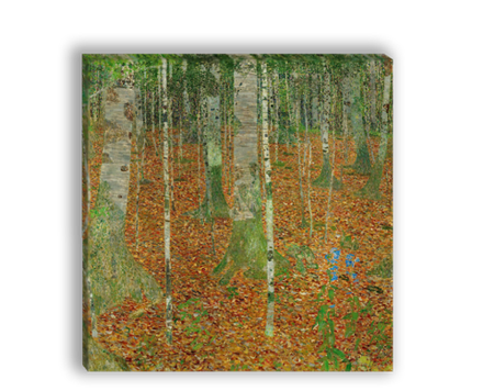 Картина для интерьера "Березовая роща", художник Климт, Густав, печать на холсте