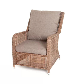 "Гляссе" кресло плетеное из искусственого ротанга, цвет коричневый
