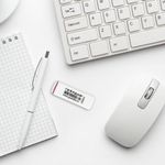 Ластик ГВАРДИЯ, 57х18х8 мм, трёхслойный, белый, скошенные края, 228331