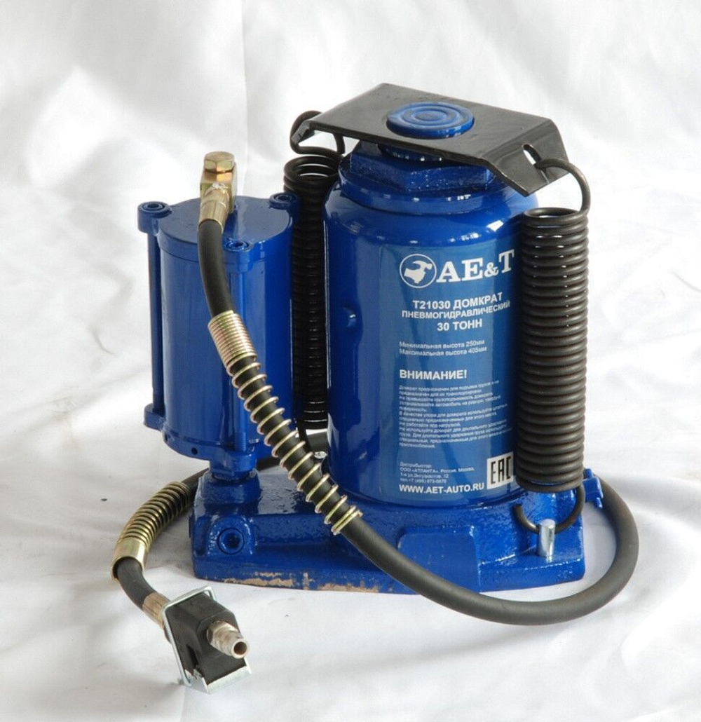 Домкрат пневмогидравлический 30 т бутылочный Т21030 AE&T