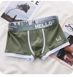 Набор из 3 мужских трусов-боксеров с надписью на резинке (Размер: L) (Цвет: разноцветный)