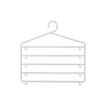 Вешалка мультифункциональная белая