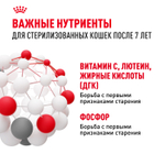 Royal Canin Sterilised 7+ Стерилайзд Корм сухой сбалансированный для стерилизованных кошек старше 7 лет 1,5кг