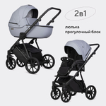 Детская коляска Riko Basic Montana X Ecco 2 в 1 23 Grey (серый)