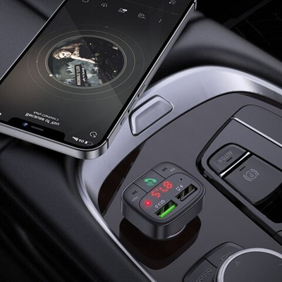 FM-трансмиттер Hoco E59 Promise QC3.0, 013037 Черный