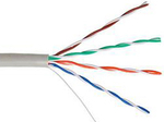 Кабель витая пара U/UTP 5e кат. 4 пары Netlan EC-UU004-5E-PVC-GY
