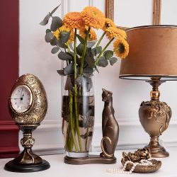 Ваза Кошка Шелби Бронза