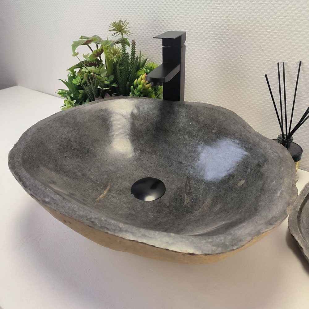 Раковина из речного камня RS-63904 (49*42*15) 0122