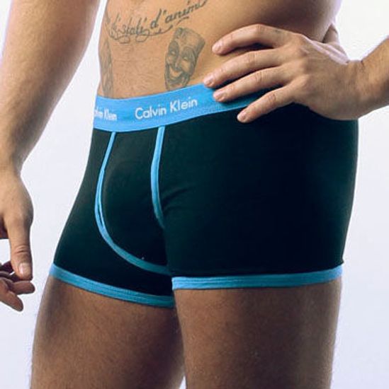 Мужские трусы боксеры Calvin Klein 365 Black Blue