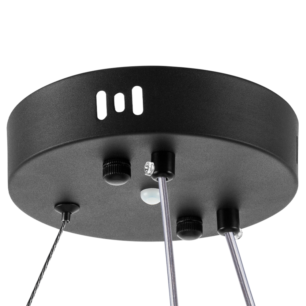 736407 Люстра ROTONDA 91W LED 2976LM 120G ЧЕРНЫЙ 3000-6000K