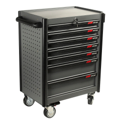 Тележка инструментальная 7 секций с полкой для тары (JTC-5637) JTC