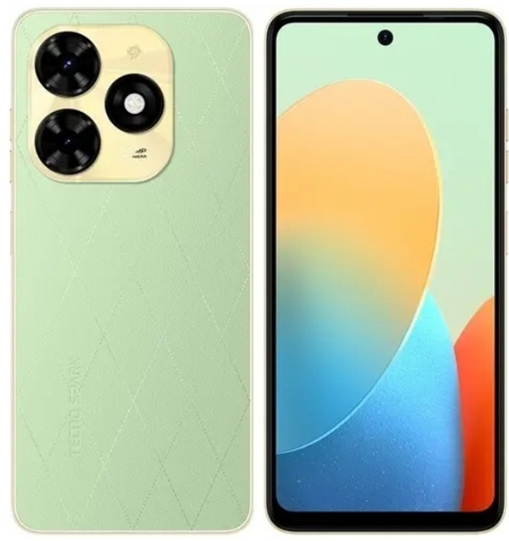 Смартфон TECNO SPARK 20C 4 ГБ/128 ГБ зеленый