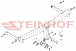 Фаркоп Steinhof V-096 для Volkswagen Passat CC 2008-2012(паспорт и сертификат в комплекте)(без электрики)
