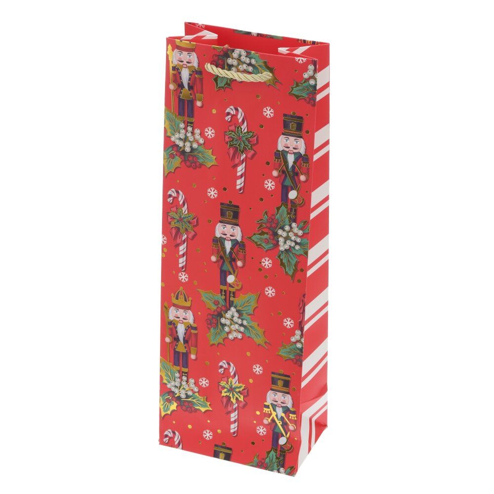 GAEM Пакет подарочный для бутылок (бумага 210г/м2, блок 12шт), L12,5 W8,5 H36 см, 4в.