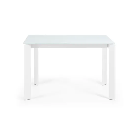 Стол обеденный Atta 120(180)x80 белое стекло