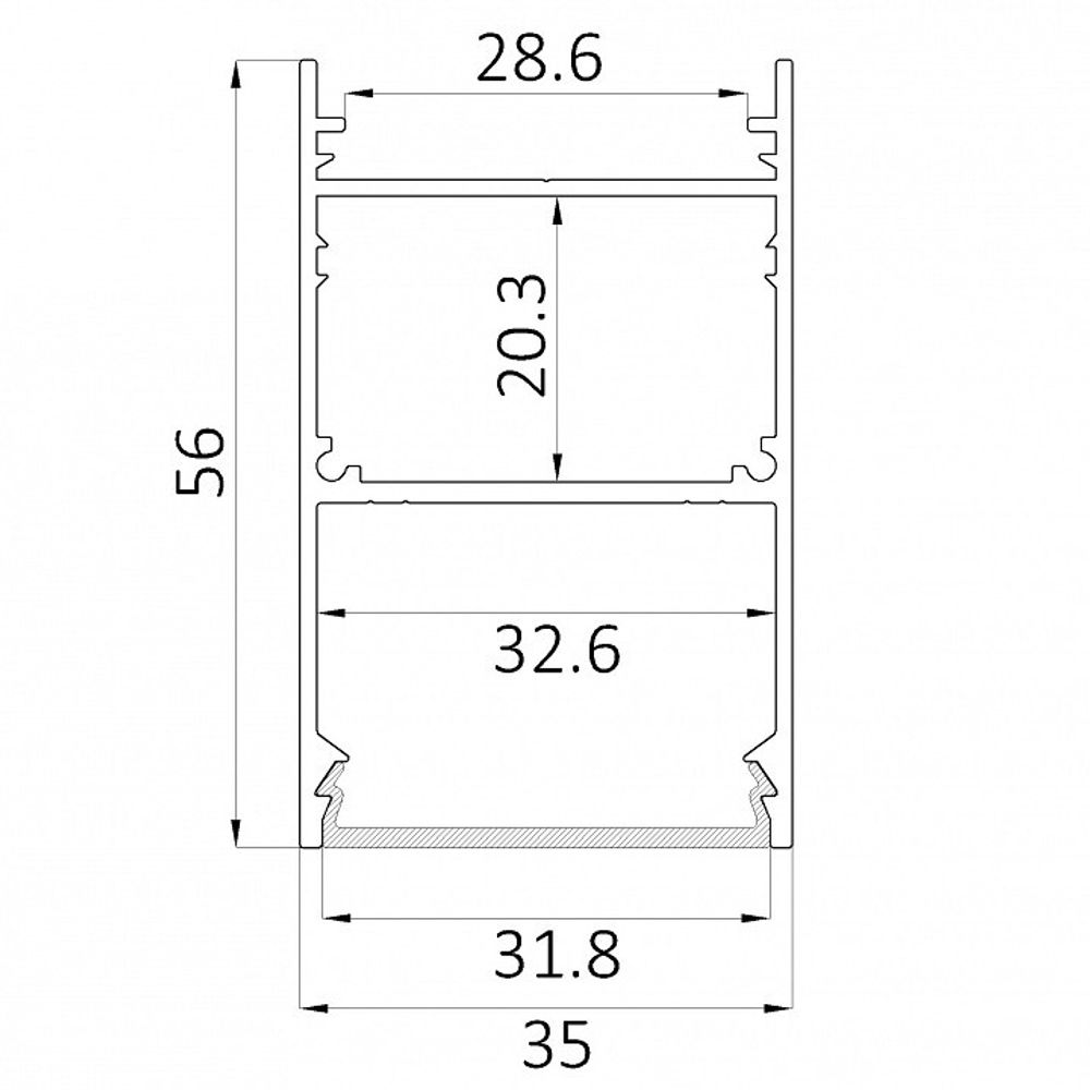 Накладной светильник 6063 LINE 3556 0412608