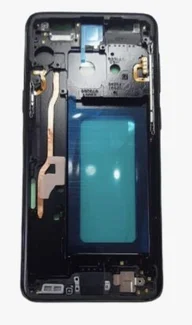 Средняя часть корпуса для Samsung Galaxy S9 с кнопками и шлейфами (SM-G960FD) Черная