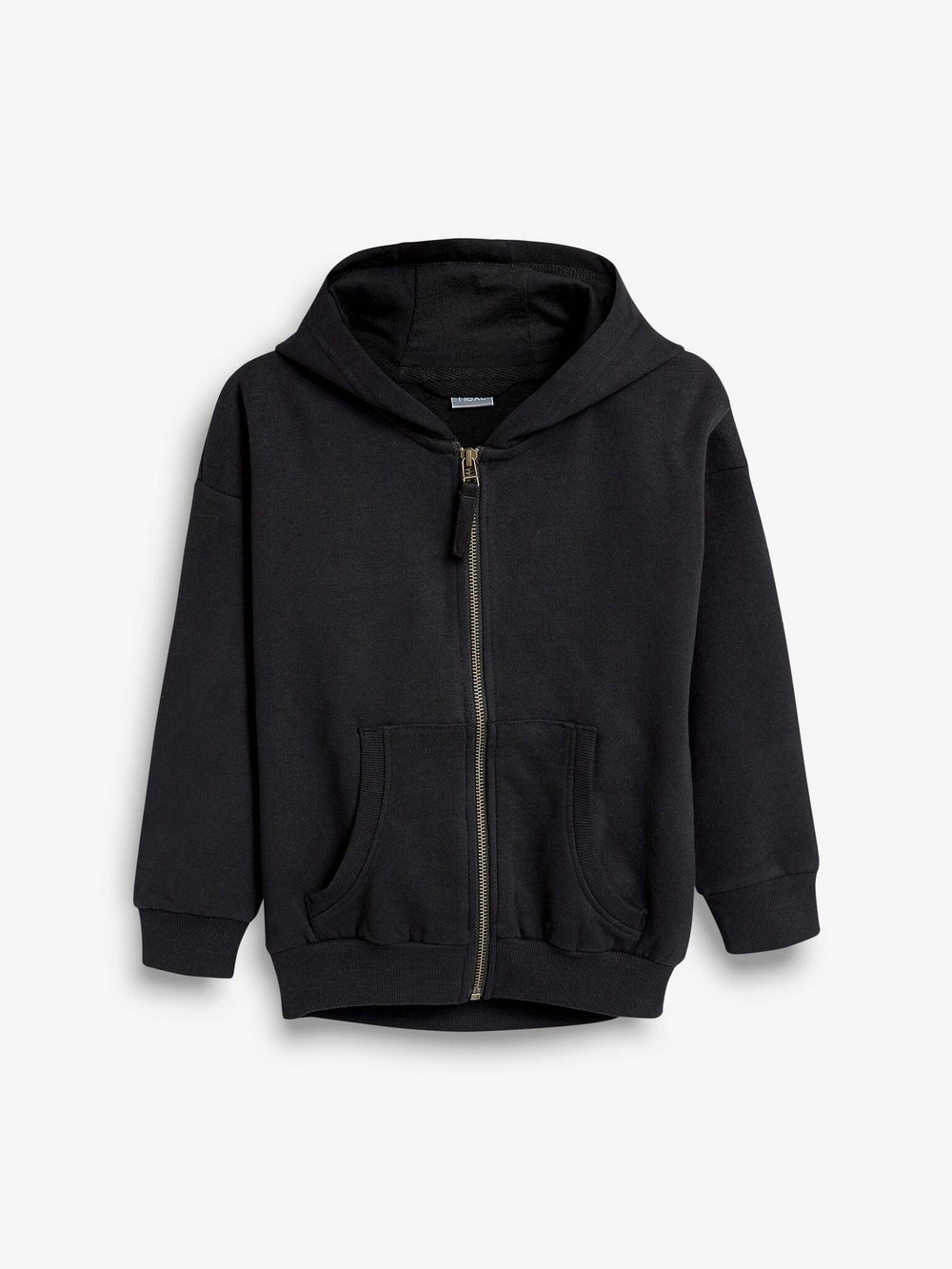 Толстовка с капюшоном на молнии для девочки Next 198-020, Черный
