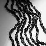 Шерл (черный турмалин) натуральный, фриформ 5-11*5-8мм