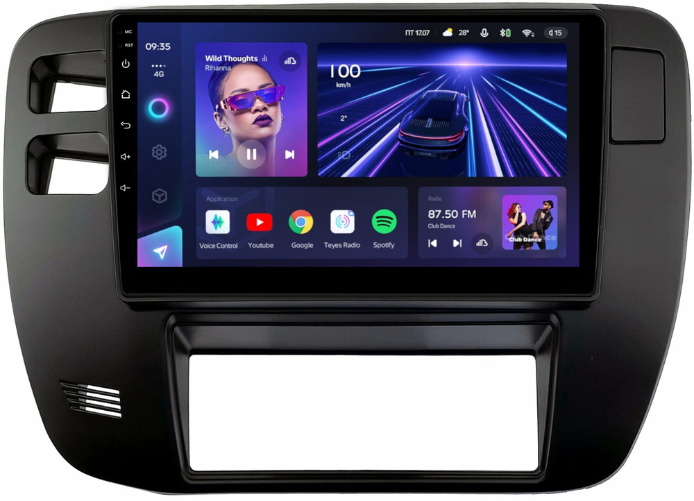 Магнитола для Nissan Patrol Y61 1997-2004 - Teyes CC3 монитор 9" QLED на Android 10, ТОП процессор, 4Гб+32Гб, CarPlay, 4G SIM-слот