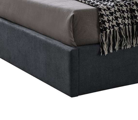 Кровать с подъемным механизмом Dalsa 160х200 см, темно-серая