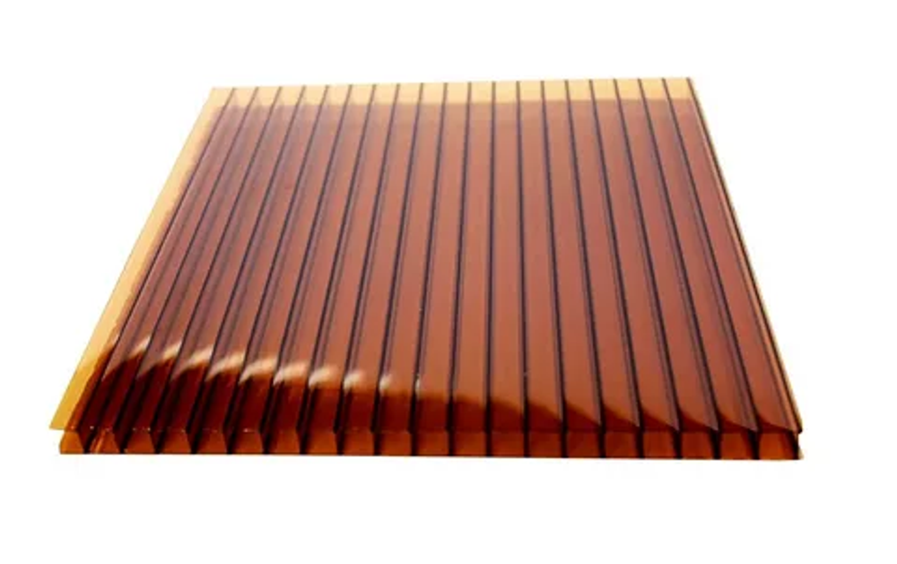 Поликарбонат сотовый 4мм терракот 2,1*6м 0,47р EuroTek