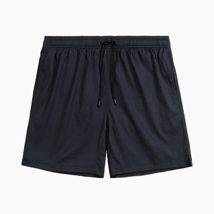 Мужские пляжные шорты черные ATLANTIC 4Way Stretch Texture KMB-226