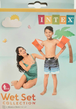Нарукавники для плавания надувные Intex Делюкс 30х15 см, 2 шт, оранжевые, 58641