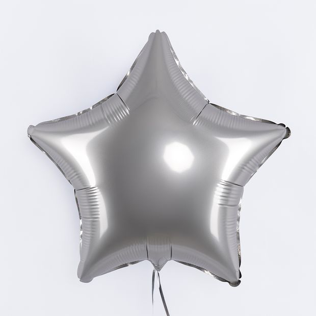 F Шар Звезда 18''/46 см, Стальной серый Сатин (БГ-15)