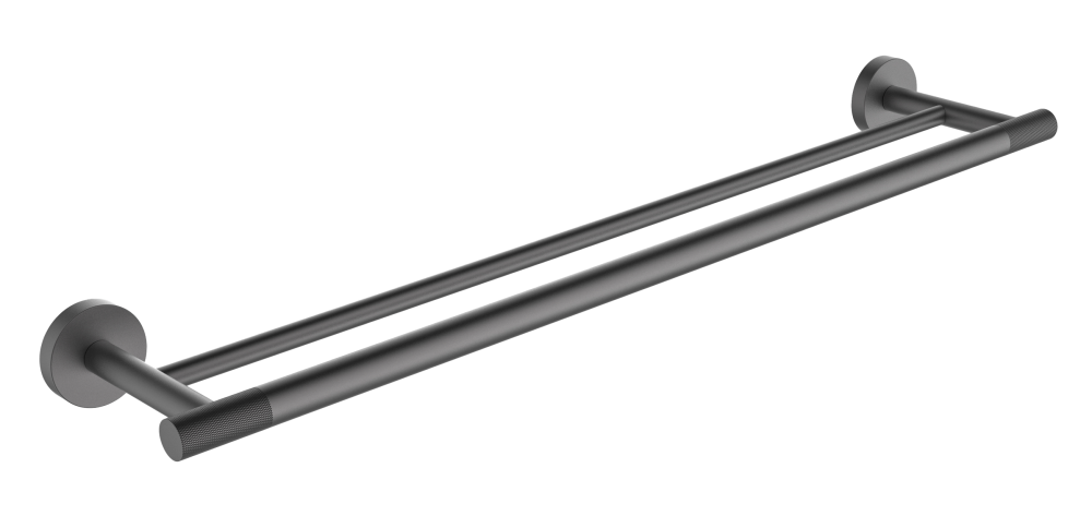 5518-G Полотенцедержатель двойной  (ГРАФИТ) ViEiR  (20/1шт)