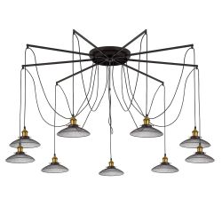 Citilux Эдисон CL451291 Люстра паук Венге Бронза