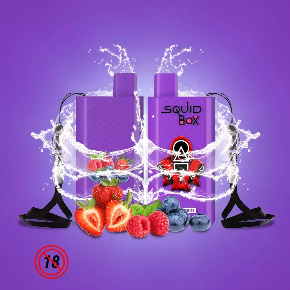 RandM  Squid Box 5200 - Mixed Berries (5% nic)