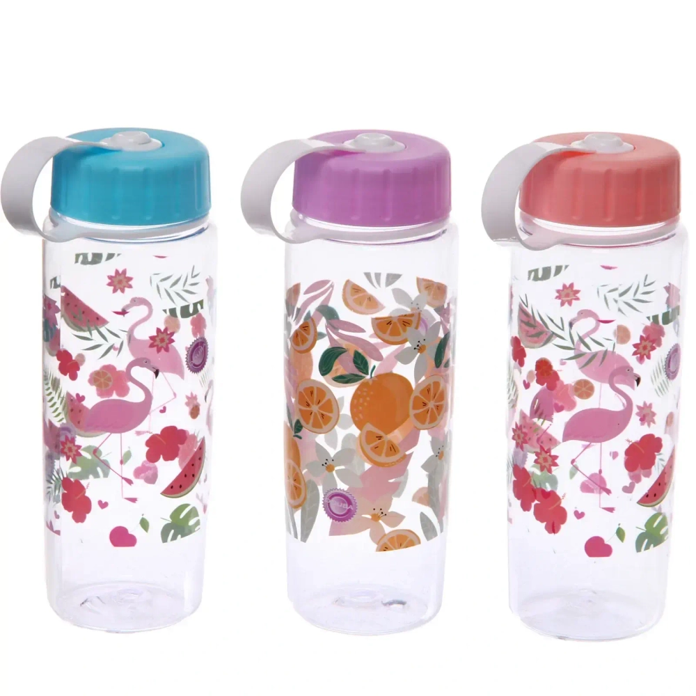 Бутылка питьевая пластиковая 600мл «Фруктовый взрыв», микс цветов