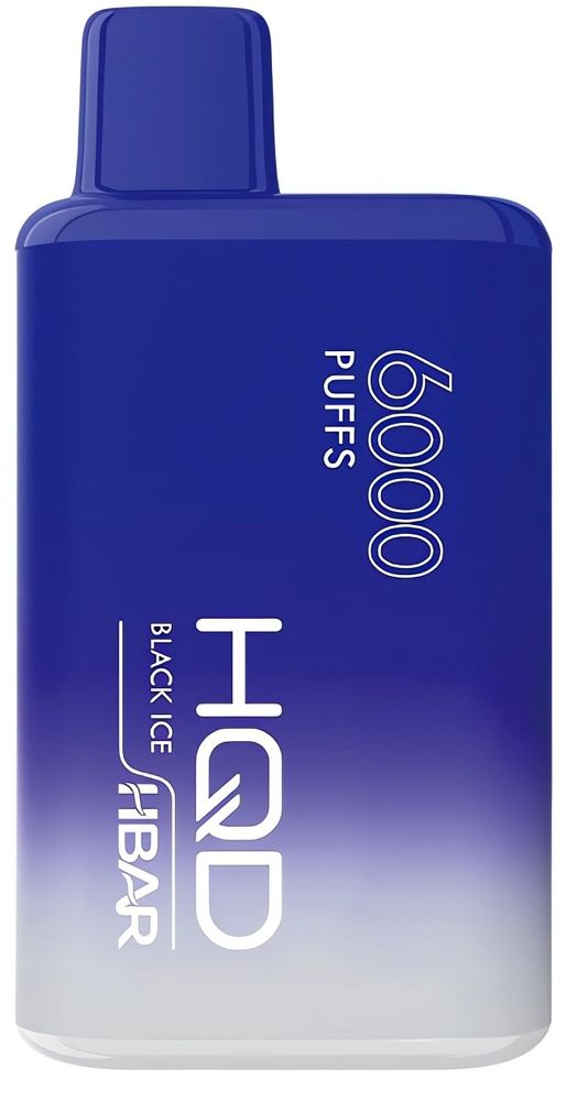 HQD HBAR 6000 - Black Ice (5% nic)