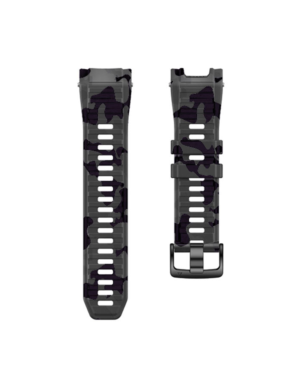 Ремешок 26 мм для Garmin Instinct 2X Solar / Instinct 2X Solar Tactical (Крепление Torch) Камуфляж/Серый