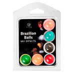 Набор из 6 шариков с массажными маслами Secret Play Brazilian Balls