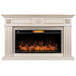 Каминокомплект: Очаг Royal Thermo Aurora RTFP/P-AR40LS, портал Siena 42/40/36, сл. кость с зол. пати